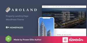 Aroland Single Property Landing Page WordPress Theme 1.1.3破解版主题