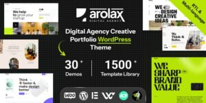 Arolax | Creative Digital Agency Theme 1.0破解版主题