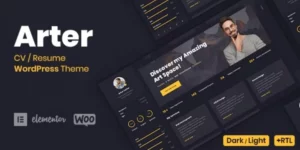 Arter Resume WordPress Theme 1.6.4破解版主题