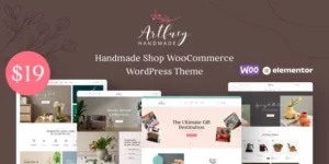 Artfusy – Handmade Crafts Shop WordPress Theme 1.0.3破解版主题
