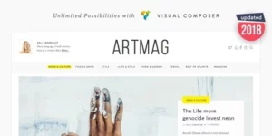 Artmag Clean WordPress Blog and Magazine Theme 1.9破解版主题