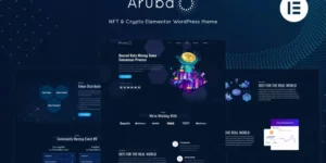 Aruba Crypto ICO Elementor WordPress Theme 1.0.0破解版主题
