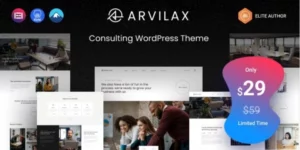 Arvilax Business Consulting WordPress Theme 1.0.1破解版主题