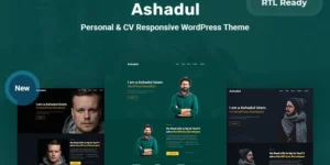 Ashadul Personal CV Responsive WordPress Theme 1.0.0破解版主题