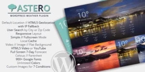 Astero WordPress Weather Plugin 2.0.0破解版插件