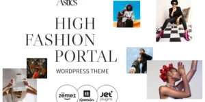 Astics High Fashion Portal WordPress Theme 1.0.1破解版主题