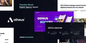 Atheus Modern Creative Agency WordPress Theme 1.1.0破解版主题
