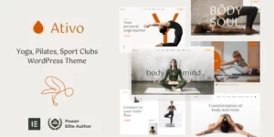 Ativo Pilates Yoga WordPress Theme 6.1破解版主题