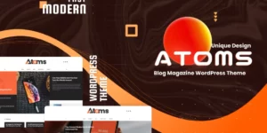 Atoms Blog Magazine WordPress Theme 1.8破解版主题