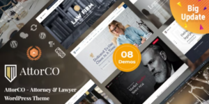 AttorCO – Attorney Lawyer WordPress Theme 4.7破解版主题
