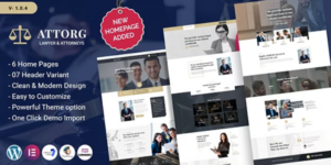 Attorg Attorney WordPress Theme 1.0.3破解版主题