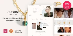Auriane Handcrafted Jewelry Store WordPress Theme 2.1.2破解版主题