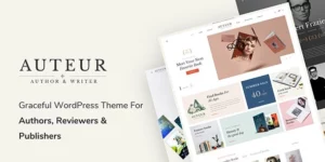 Auteur – WordPress Theme for Authors and Publishers 6.2破解版主题