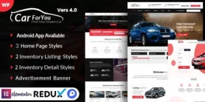 Auto CarForYou Responsive Car Dealer WordPress Theme 4.0破解版主题