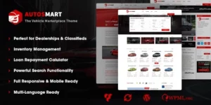 AutosMart Automotive Car Dealer WordPress Theme 1.0.4破解版主题