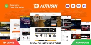 Autusin Auto Parts Car Accessories Shop Elementor WooCommerce WordPress Theme 2.7.0破解版主题