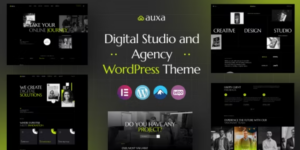 Auxa Digital Studio and Agency WordPress Theme 1.0.0破解版主题
