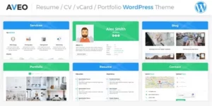 Aveo | CV/Resume WordPress Theme 1.4.2破解版主题