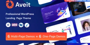 Aveti Elementor Landing Page WordPress Theme 2.1.0破解版主题