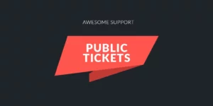 Awesome support Public Tickets 1.2.0破解版插件