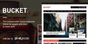 BUCKET A Digital Magazine Style WordPress Theme 1.6.10破解版主题