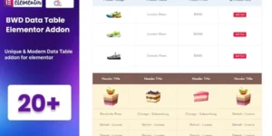 BWD Ajax Data Table Addon For Elementor 1.0破解版插件