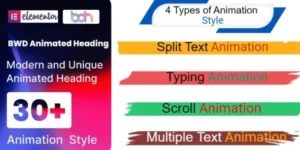 BWD Animated Heading addon for elementor 1.0破解版插件