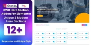 BWD Hero Section Addon For Elementor 1.0破解版插件