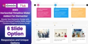 BWD Horizontal Timeline Slider Addon For Elementor 1.0破解版插件