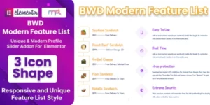 BWD Modern Feature List Addon For Elementor 1.0破解版插件