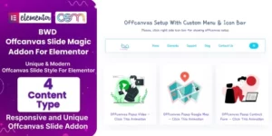 BWD Offcanvas Slide Magic Addon For Elementor 1.0.0破解版插件