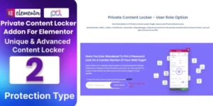 BWD Private Content Locker Addon For Elementor 1.0破解版插件