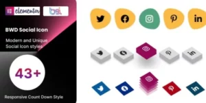 BWD Social Icon addon for elementor 1.0破解版插件