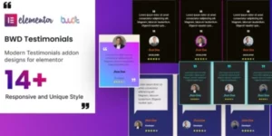 BWD Testimonials addons for elementor 1.0破解版插件