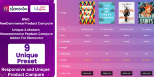 BWD WooCommerce Product Compare Addon For Elementor 1.0.0破解版插件