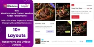 BWD WooCommerce Product Vendors Addon For Elementor 1.0破解版插件