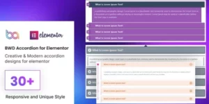 BWD accordion addon for elementor 1.0破解版插件