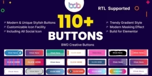 BWD creative buttons elementor addon 1.0破解版插件