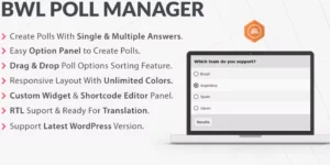 BWL Poll Manager 1.1.3破解版插件