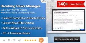 BWL Post To Breaking News Manager 1.1.8破解版插件