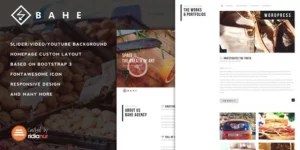 Bahe Responsive One Page Portfolio Theme 1.2破解版主题