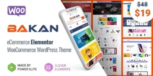 Bakan eCommerce Elementor WooCommerce WordPress Theme 1.4.3破解版主题