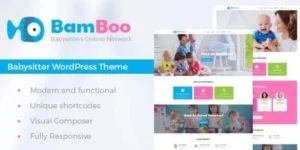 BamBoo Child Care Kids Babysitting Children WordPress Theme 1.1破解版主题