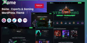 Bame eSports and Gaming WordPress Theme 1.0.0破解版主题