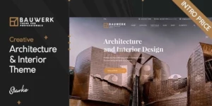 Bauwerk Interior Design Architecture WordPress Theme 1.0.0破解版主题