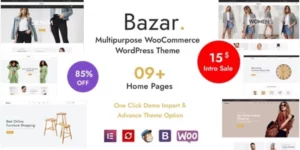 Bazar Multipurpose WooCommerce WordPress Theme 1.2破解版主题