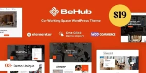 BeHub | Coworking Space WordPress Theme 1.0.0破解版主题