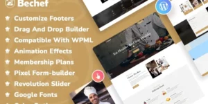 Bechef Theme for Food Recipe BloggersChefs WordPress Theme 1.0.0破解版主题