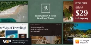 Belicia Luxury Resort Hotel WordPress Theme 1.4.0破解版主题