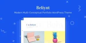 Beliynt Modern Multi-Conceptual Portfolio WordPress Theme | Portfolio 2.1破解版主题